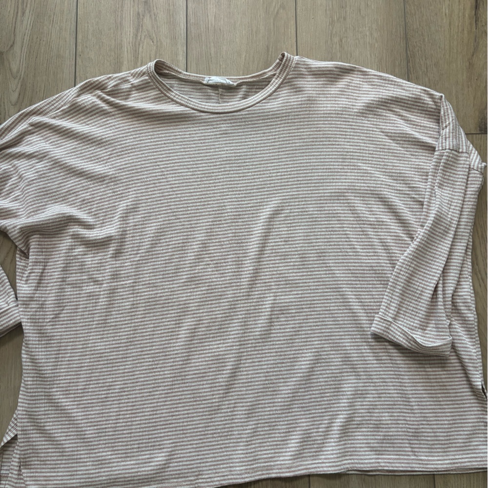 Carly Jean Striped Red and White Top